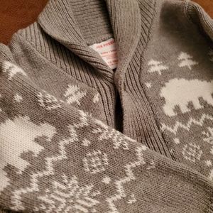 Grey button down sweater